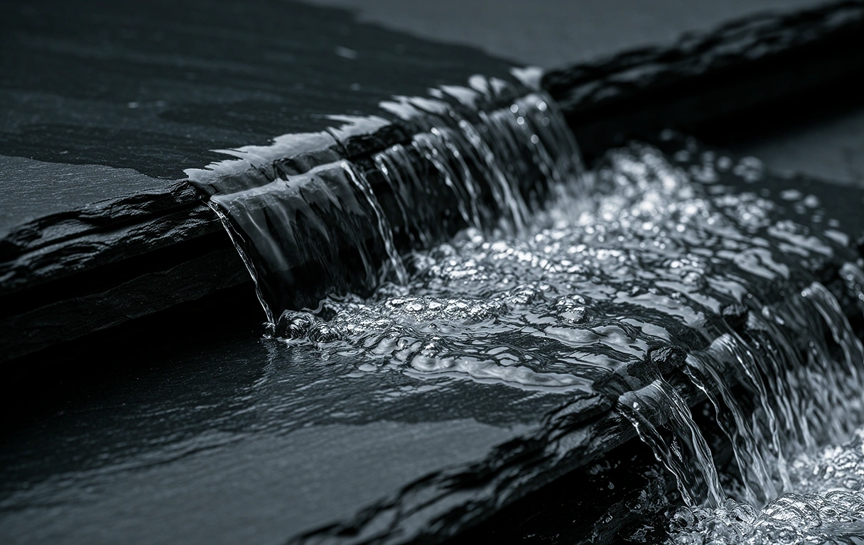 Eau sur ardoise